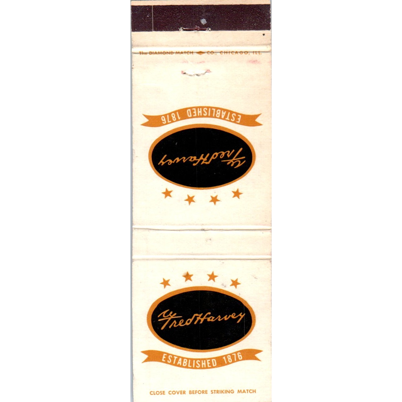 Fred Harvey Hotels & Restaurants Advertising Matchbook Cover MM9-1