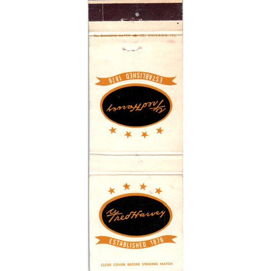 Fred Harvey Hotels & Restaurants Advertising Matchbook Cover MM9-1