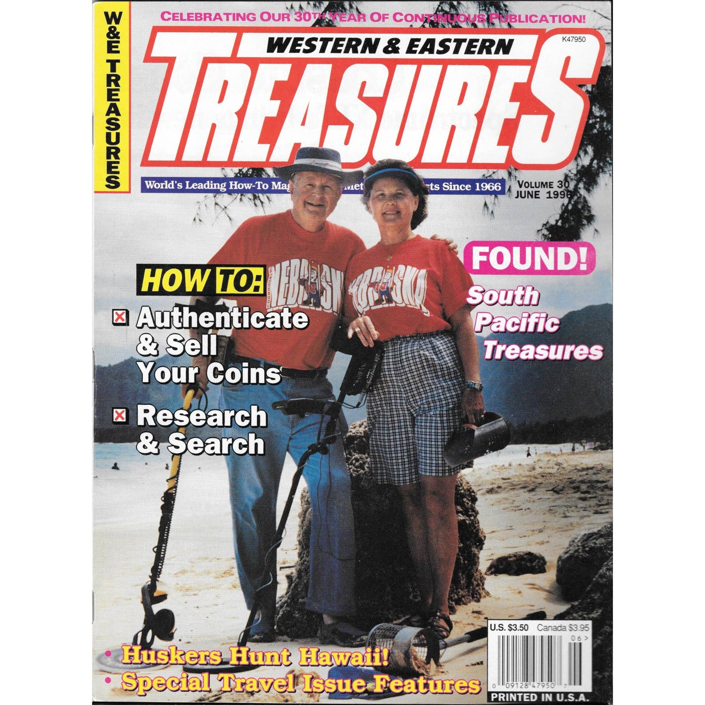 Western and Eastern Treasures Magazine Jun 1996 Vol. 30 Metal Detecting Gold M1