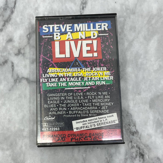 Steve Miller Band Live 1983 Sailor Records - Cassette Tape TC7-51