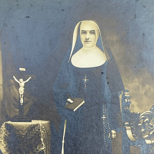 c1880 Victorian Photograph of a Nun 4x5" TF5