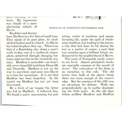 Harfleur is a Lingering Sort of Place - 1921 Original Ad TJ7-L