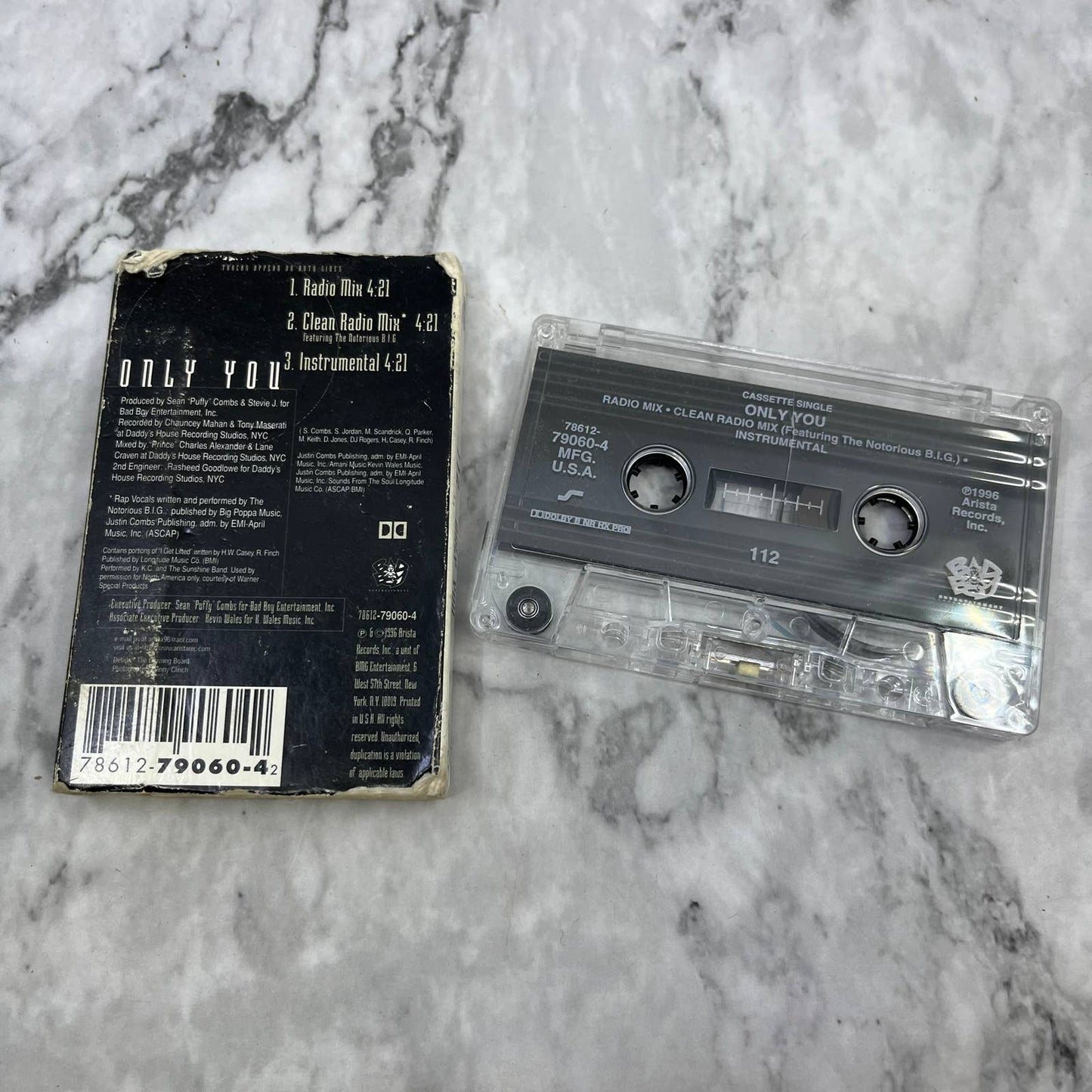 112 - Only You - Cassette Tape Single TJ4