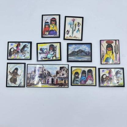 Lot of 10 Miniature Ettore Ted DeGrazia Prints TF5