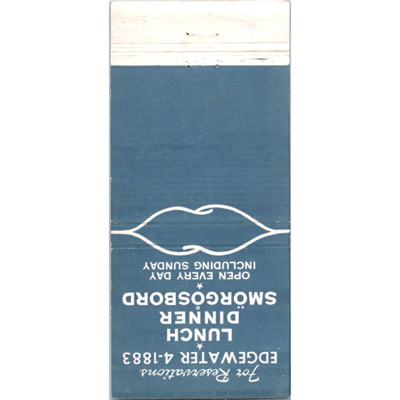 Villa Sweden Smorgasbord Chicago Advertising Matchbook Cover SA1-M10