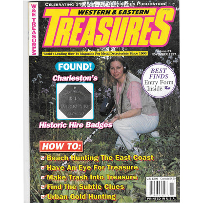 Western & Eastern Treasures Magazine - Treasure Hunting Nov 1997 M6