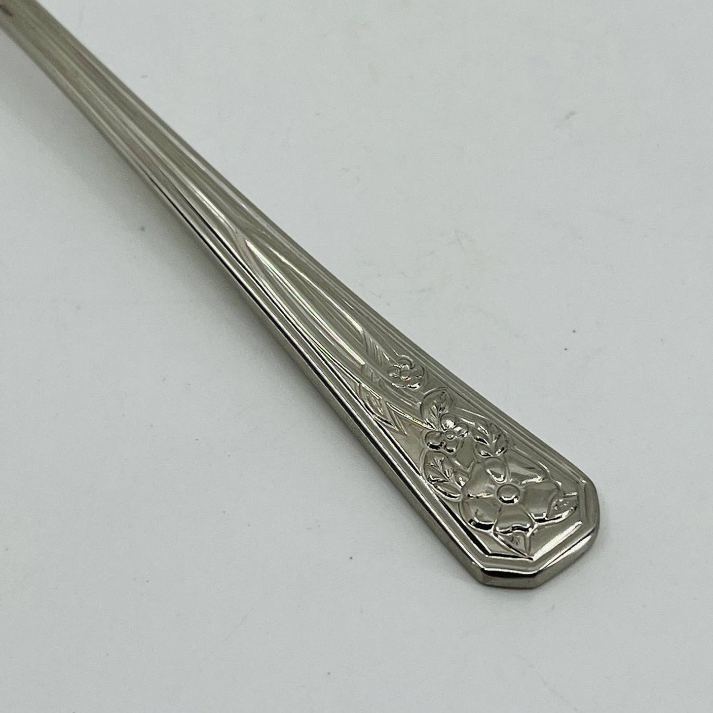 Vintage Avon Stainless Steel Enamel Berry Print Spoon Japan 5” SA4