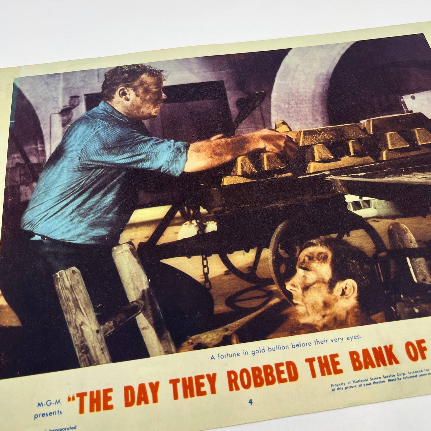 1960 The Day They Robbed The Bank of England Lobby Card #4 FL4