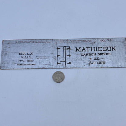 Vintage Blotter Mathieson Carbon Dioxide Ice Car Line Saltville Virginia AC1