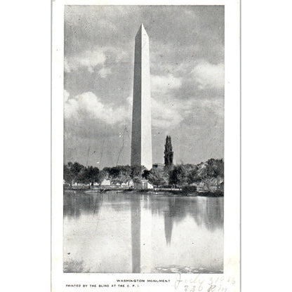 Washington Monument 1906 - Original Postcard TJ7-RP3