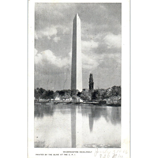 Washington Monument 1906 - Original Postcard TJ7-RP3