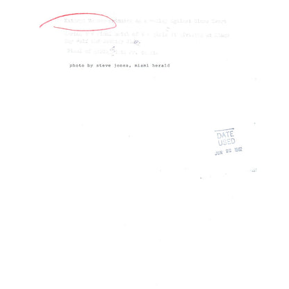 1982 Original Press Photo Women's Tennis Kathryn Wanner ~8x10" AD2