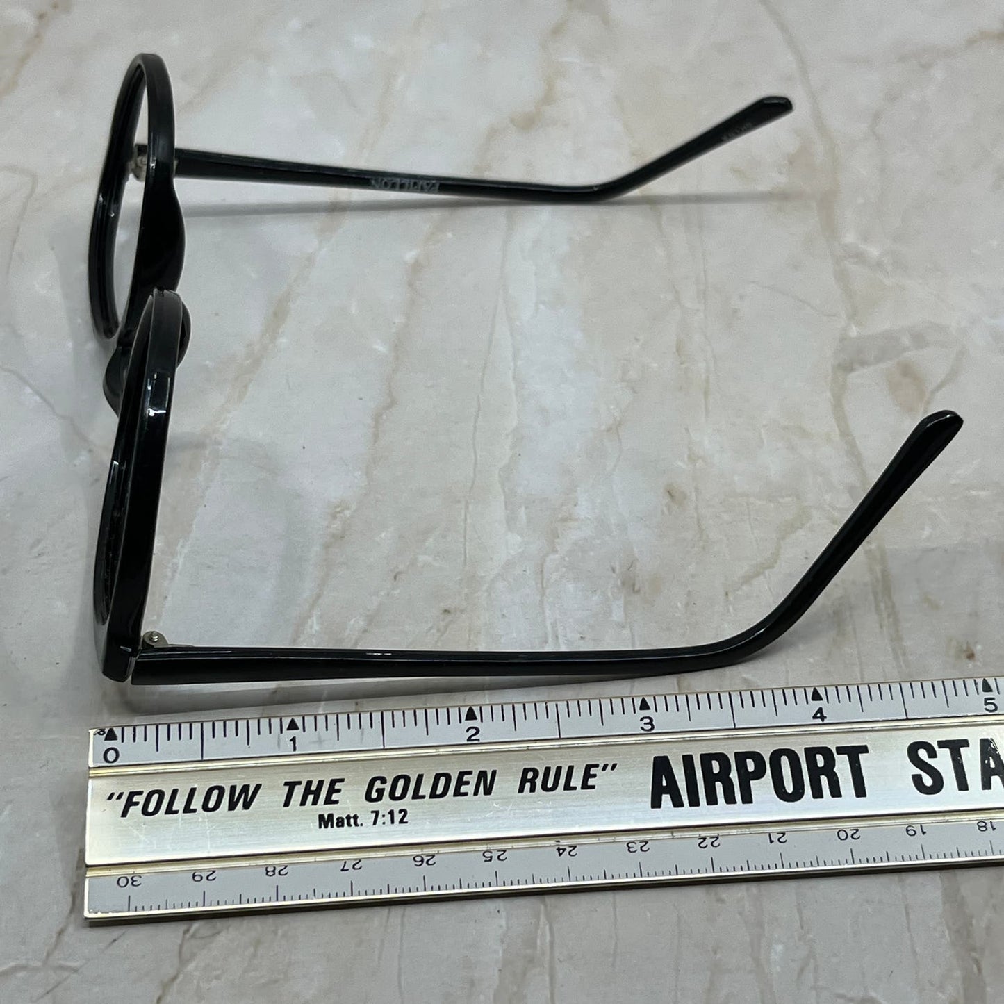 Vtg Ladies' Black Plastic Papillion Oversize Cat Eye Eyeglasses Frames TJ9G1-6