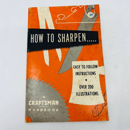 1966 Sears Craftsman How To Sharpen Handbook 200 Illustrations BA2