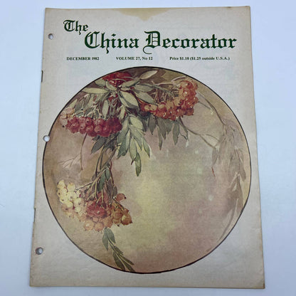 1982 Dec - The China Decorator Magazine - Mountain Ash Kathryn Cherry TH8