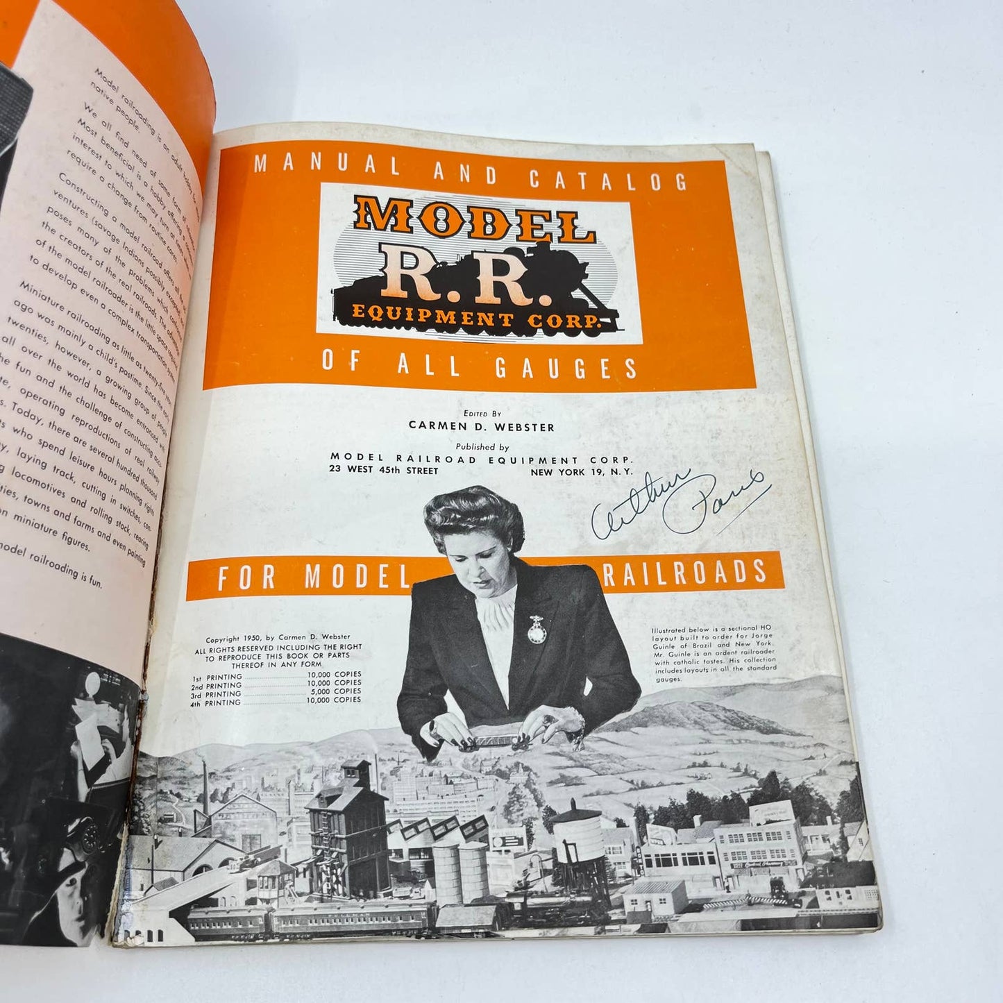 1950 Manual and Catalog Gauges Model R.R. Equipment Corp. Model Railroads TF8