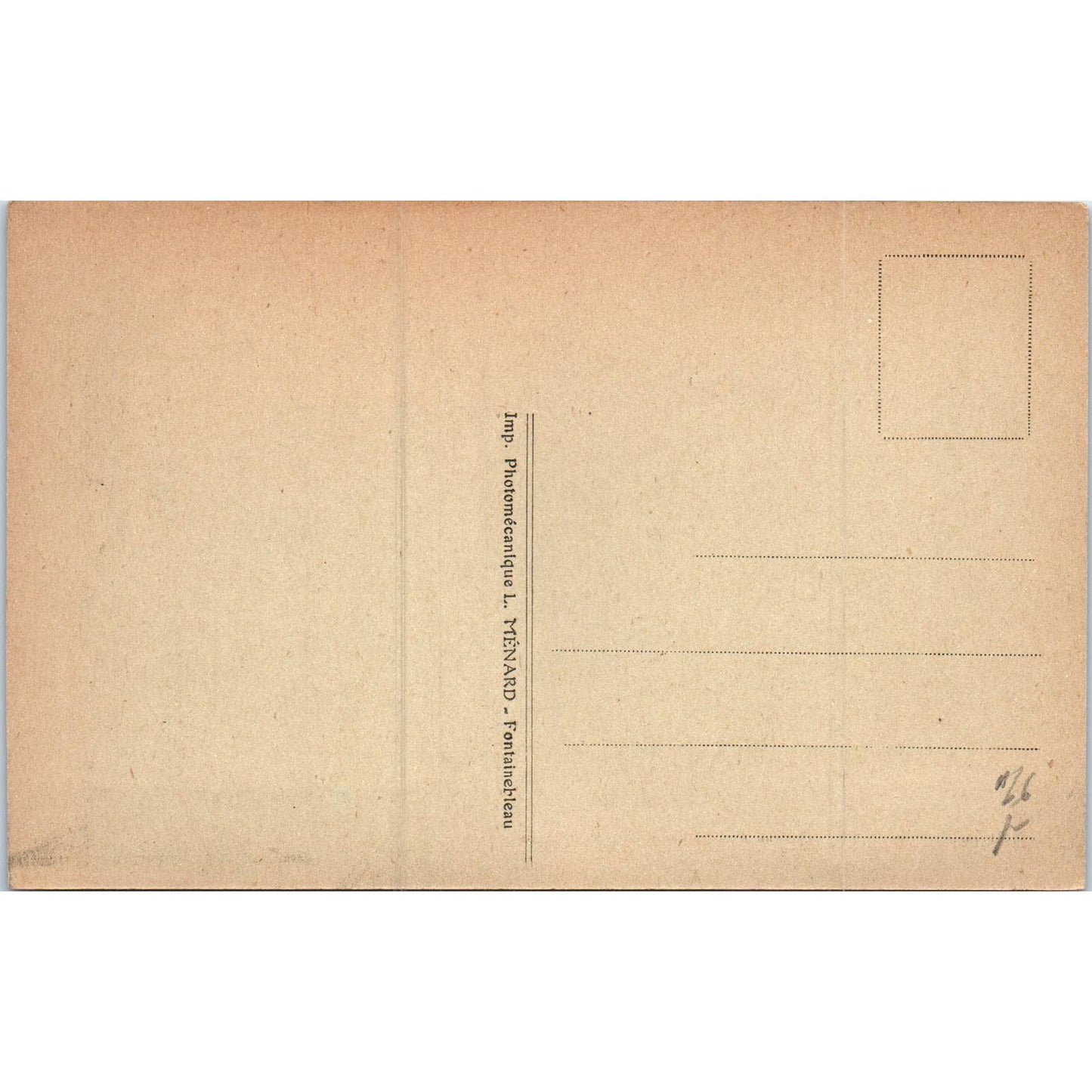 Palais de Fontainebleau Diane's Gallery Library Original Postcard TK1-P19