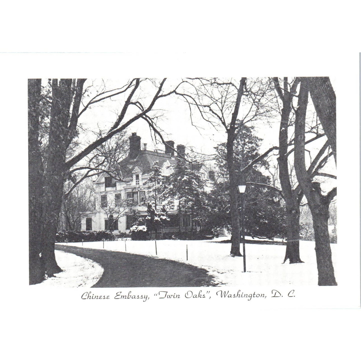 1960s Christmas Card from The Embassy China TK1-P11