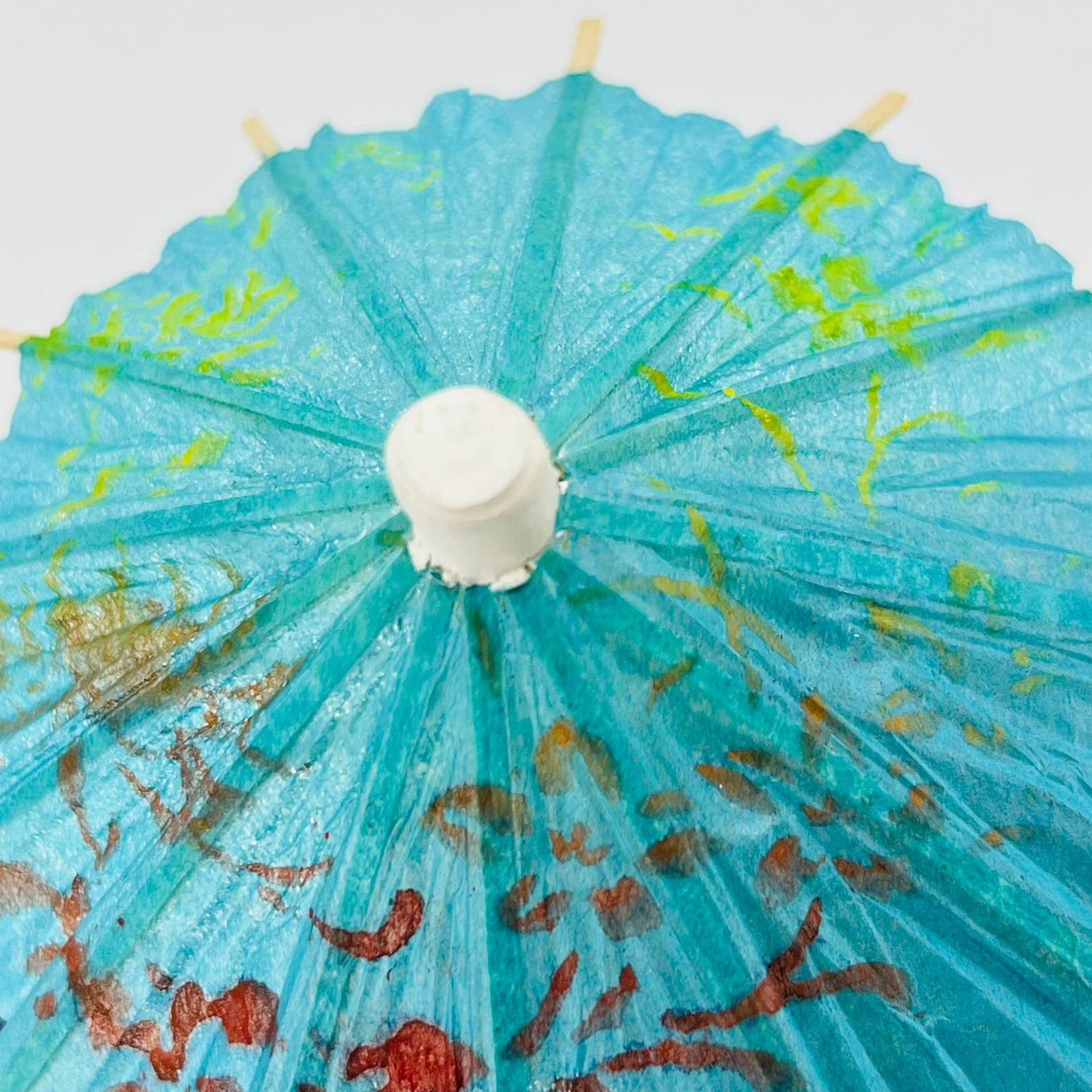 Vintage Cocktail Parasols Set of 6 NOS Japan Party Favors Vintage SB1