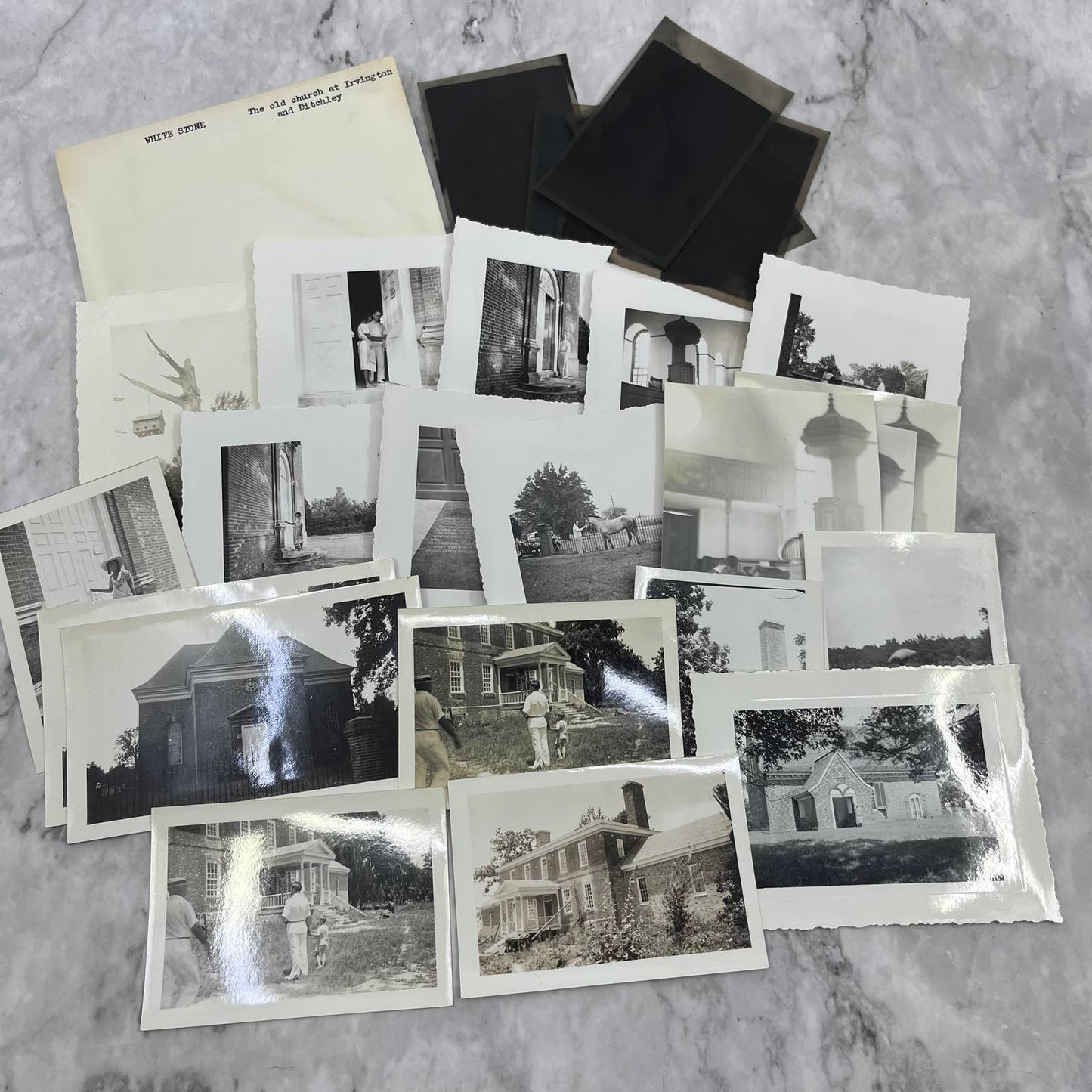 1930s Collection Photos White Stone VA Old Church at Irvington Ditchley TJ9-PG1