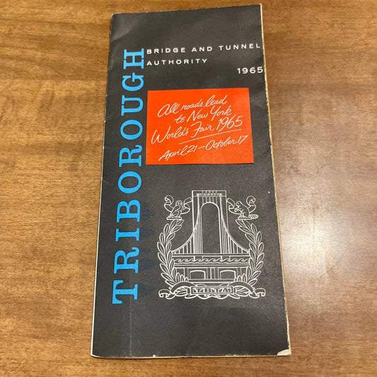 1965 New York World’s Fair Triborough  Map Fold Out Book 23x17 Robert Moses A7