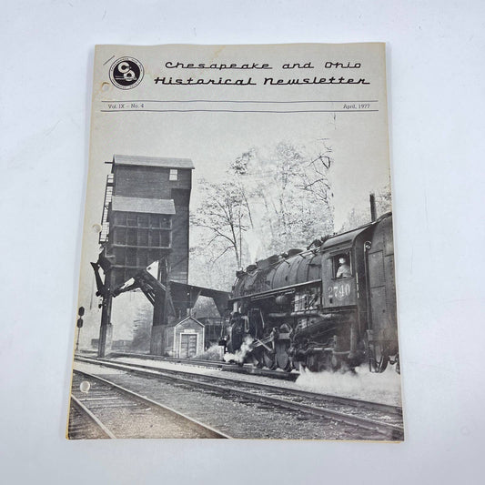 1977 April Chesapeake and Ohio Historical Newsletter C&O RR Thomas Dixon WV TE2