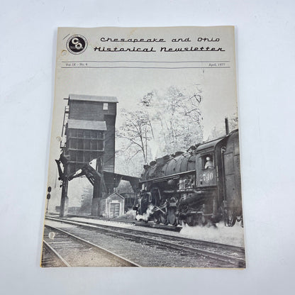 1977 April Chesapeake and Ohio Historical Newsletter C&O RR Thomas Dixon WV M1-2