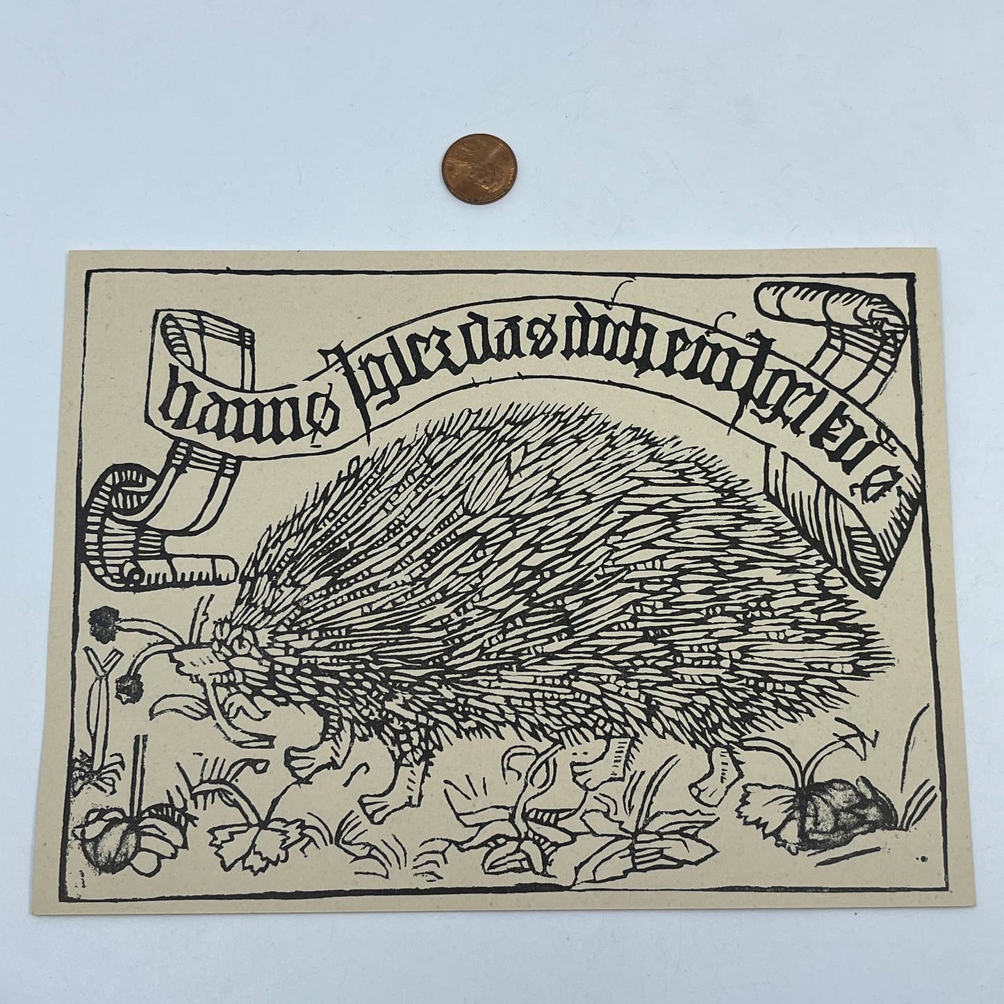 1892 Ludwig Rosenthal  Engraving Exlibris of Hanns Igler Knabensberger AC8