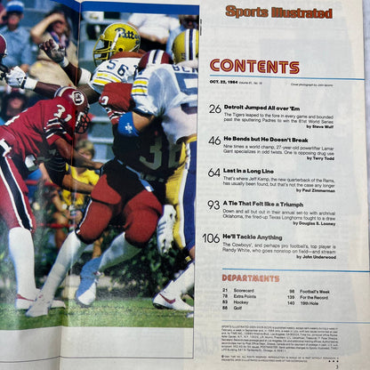 Sports Illustrated Alan Trammell Detroit Tigers Longhorns October 22 1984 TJ3