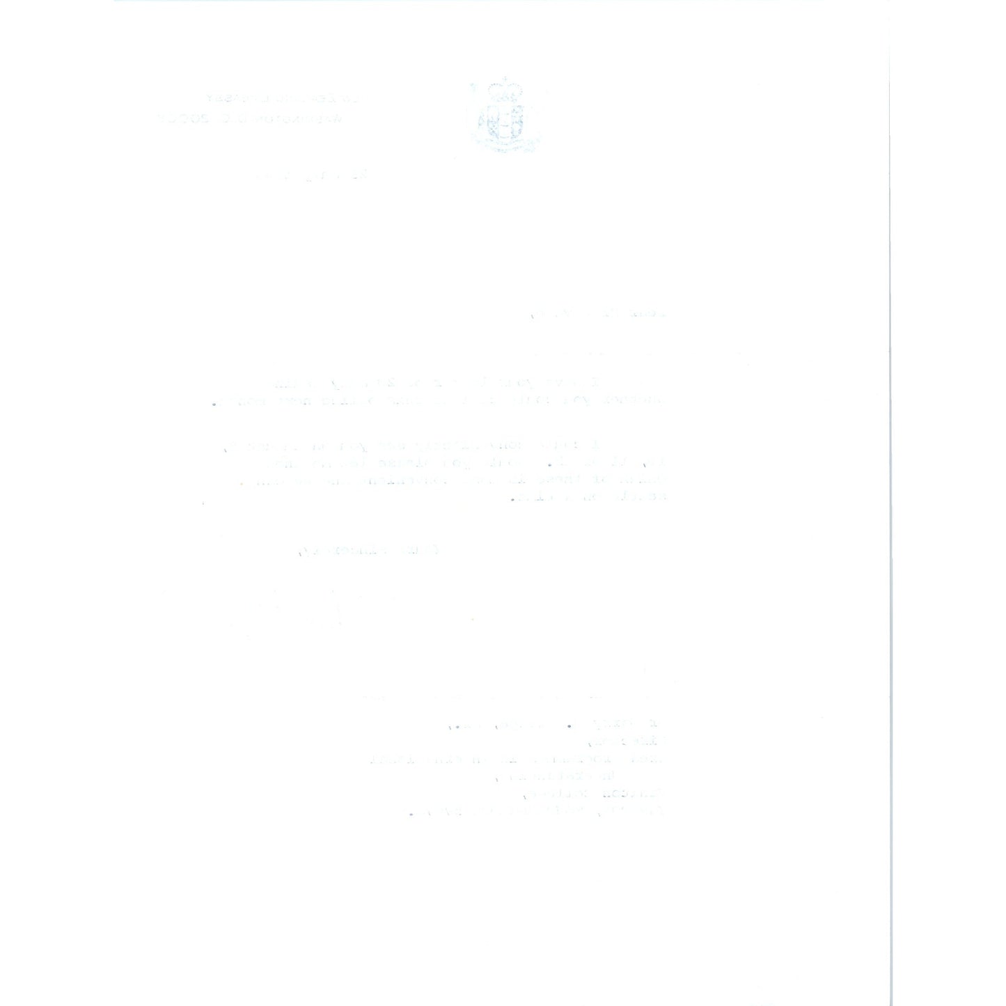 The New Zealand Embassy Official Letterhead Memo July 25 1966 B9