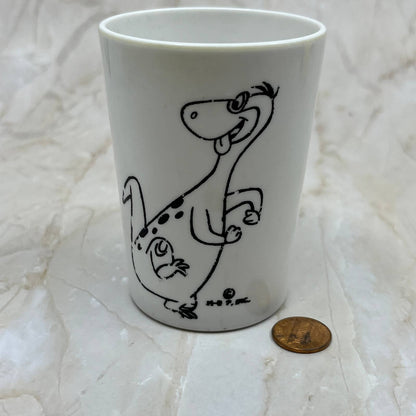 1960s Child's Cup Picturing Dino of The Flintstones Melmac Boonton Molding TI7