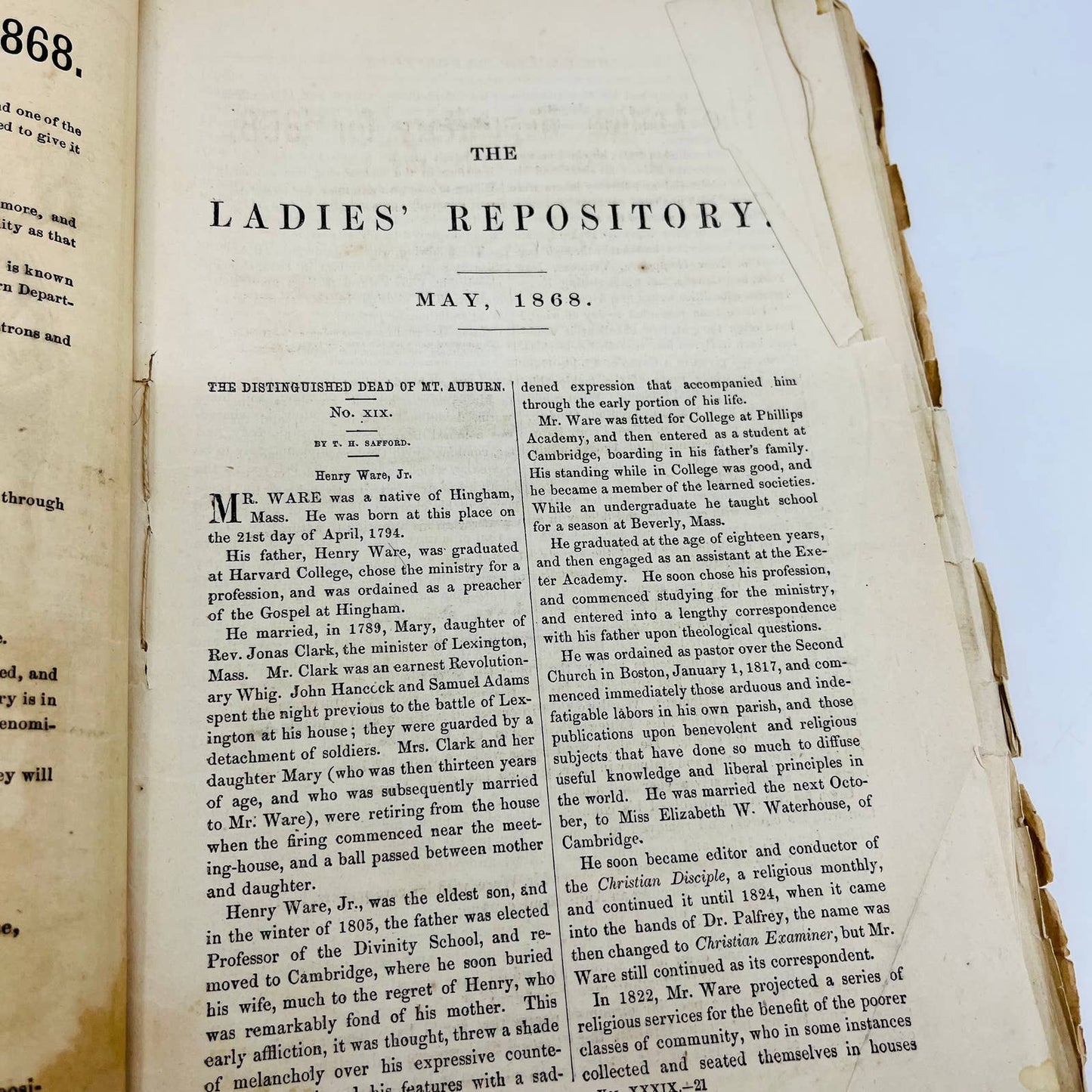 Antique May 1868 The Ladies Repository Religious & Literary Magazine C5