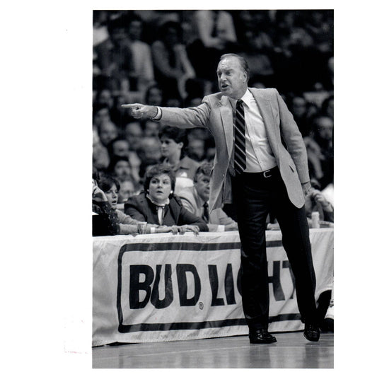 1983 Press Photo Basketball NBA Indiana Pacers Coach Jack McKinney 8x10" AD3