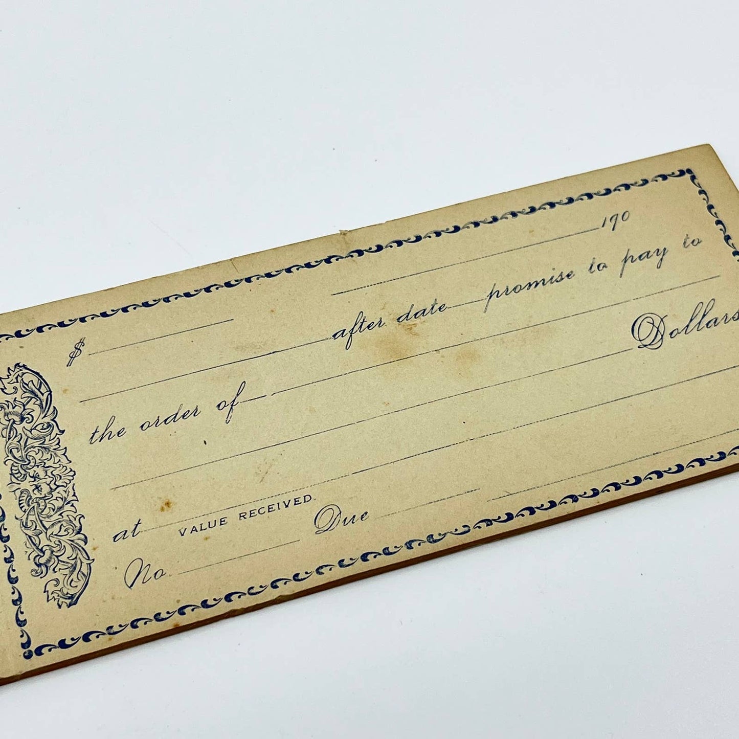 1900 Victorian Book of Blank Checks SD3