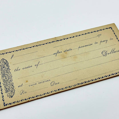 1900 Victorian Book of Blank Checks SD3