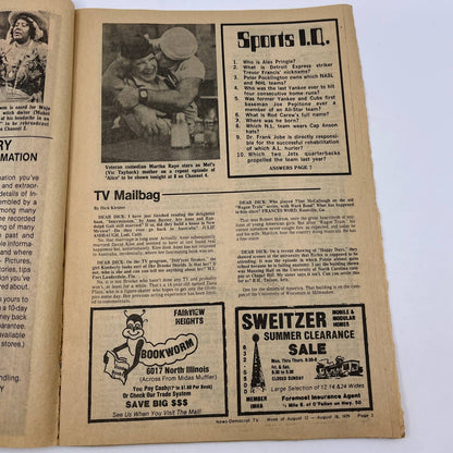 1979 Aug 12 Bellville IL News-Democrat TV Listing Magazine Martha Raye Alice TG6