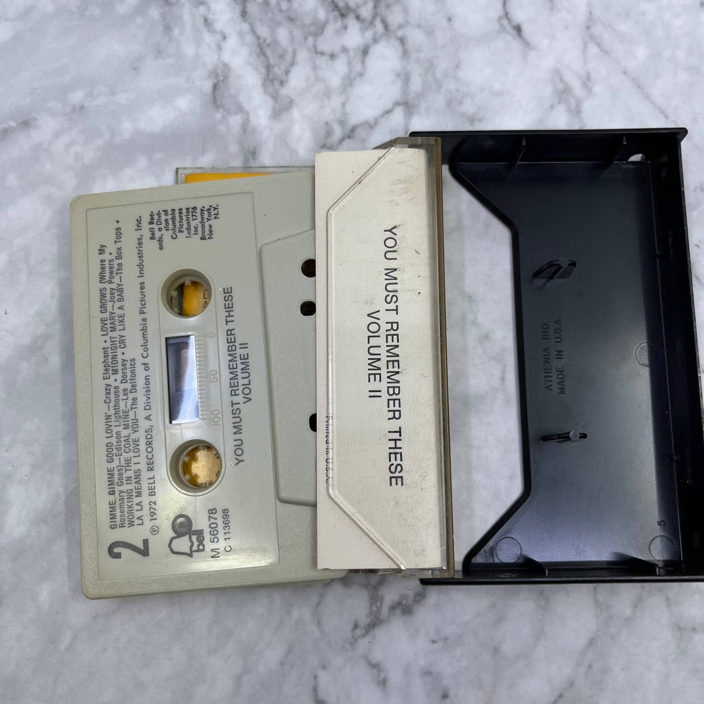 Vintage You Must Remember These V. II 12 Top Rock Pop Hits Cassette Tape TJ2-5