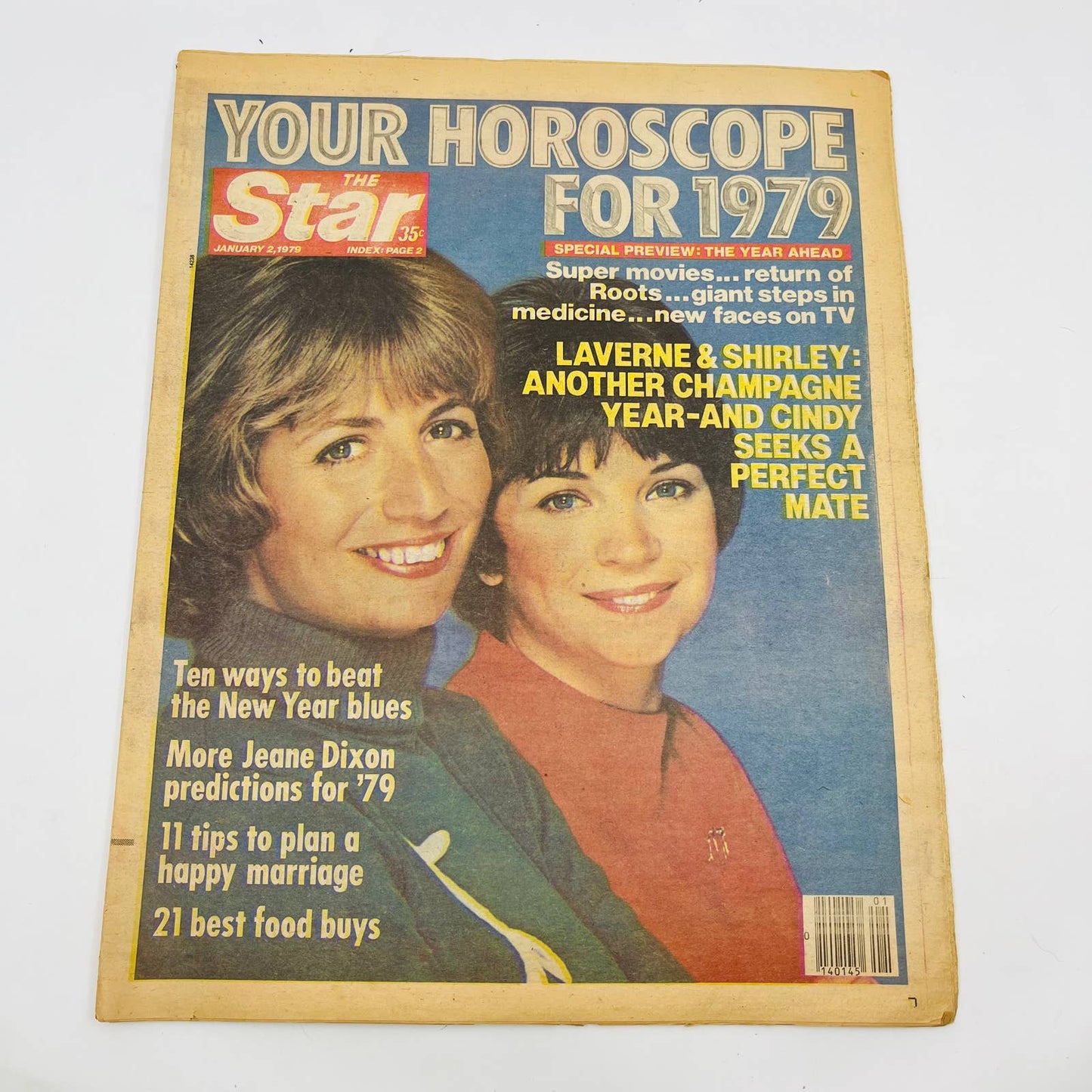 The Star Tabloid 1979 Laverne & Shirley Tony Danza OJ Simpson Warren Beatty FL2