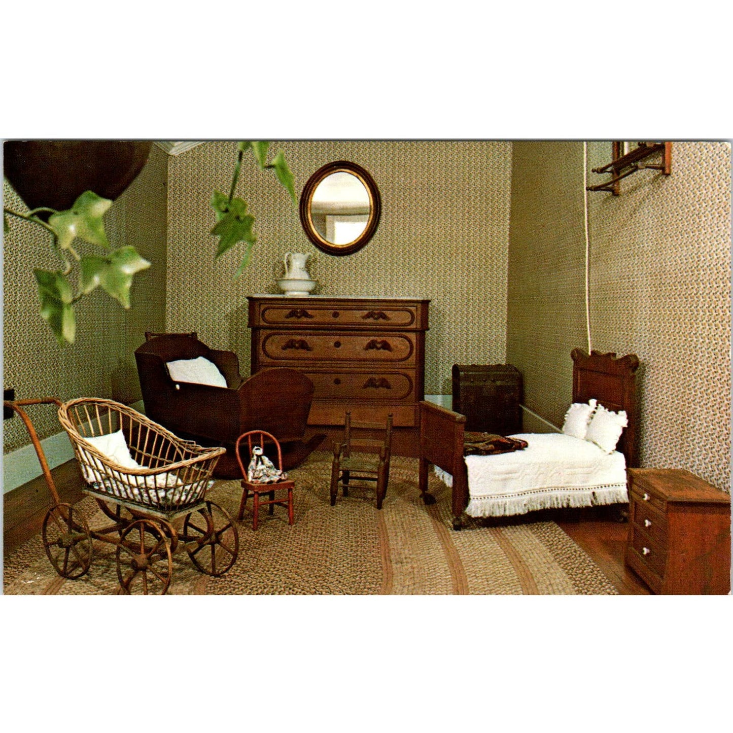 Ivy Green Playroom Birthplace of Helen Keller Tuscumbia AL Original Postcard PB7