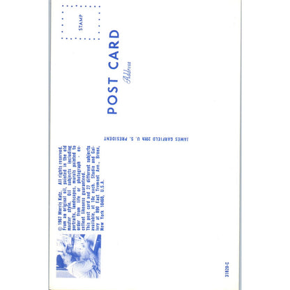 James A. Garfield Portrait Morris Katz 1960s Original Postcard TK1-21