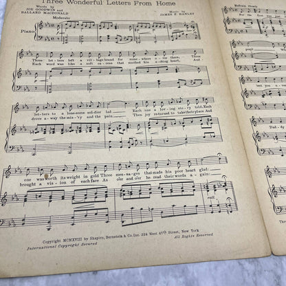 All By Yourself in the Moonlight Jay Wallis 1928 Sheet Music TK2-SM3
