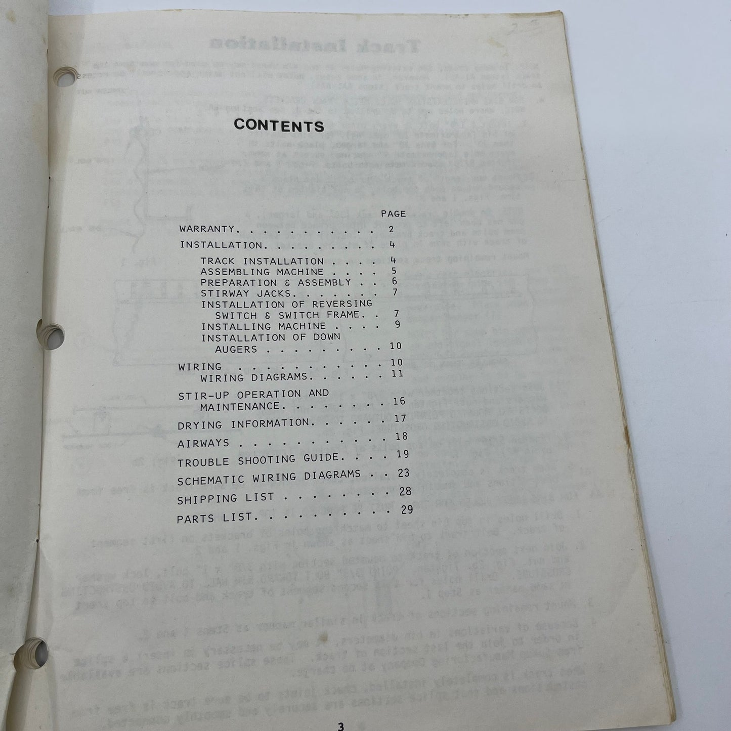 1982 Sukup Stir-Up Owners Installation & Operation Manual V39-1