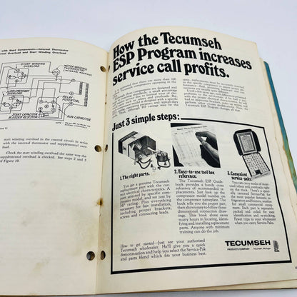 1974 Tecumseh Hermetic Compressor Service Data Manual BA1