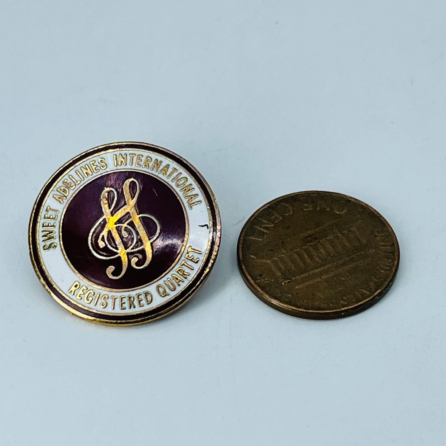 Enamel Sweet Adelines International Registered Quartet Lapel Hat Tie Pin SB7