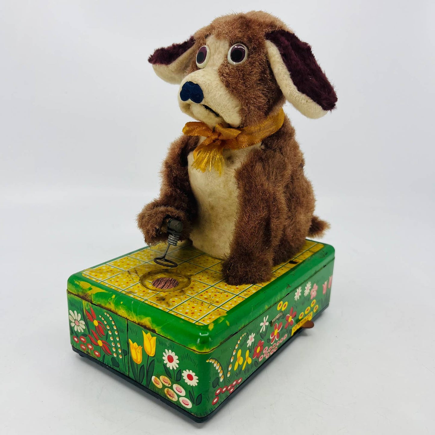 Vintage Linemar Toys Animatronic Dog Tin Litho Toy TC4