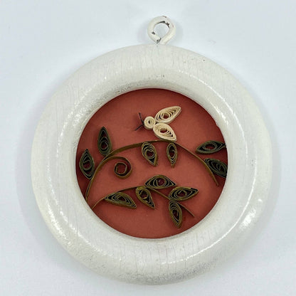 VTG Miniature Framed Original Quilled Art SD2