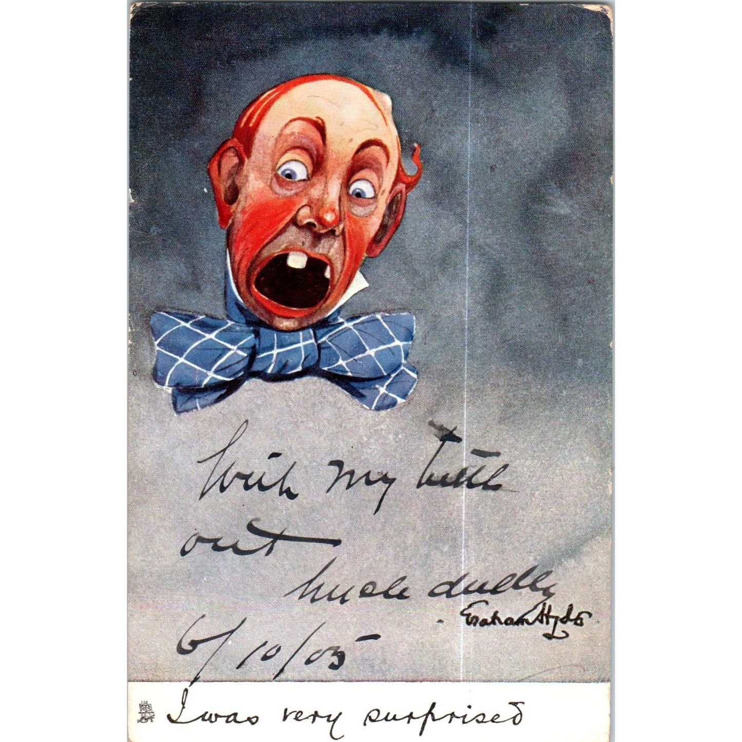 Hide Away Raphael Tuck Oilette Original Postcard TK1-P14