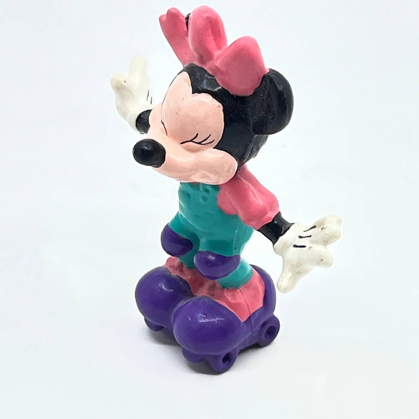 Vtg PVC Walt Disney Company Applause Minnie Mouse On Rollerskates Figure SD6