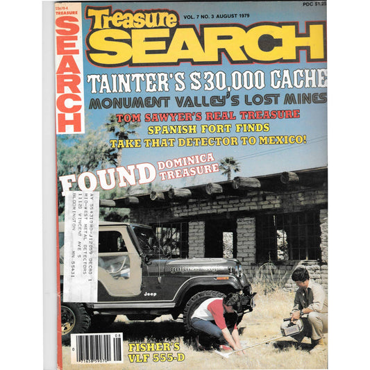 Treasure Search Magazine - Treasure Hunting Mining Metal Detecting Aug 1979 M4