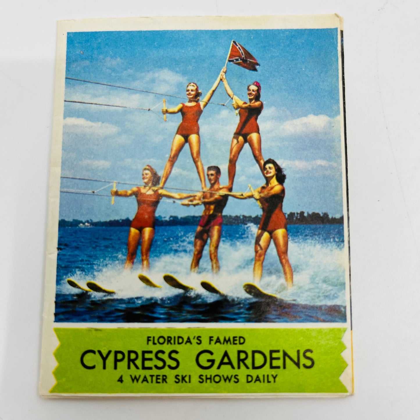 1960s Cypress Gardens FL Water Skiing Brochure Booklet Pamphlet 2.5 x 3.5 AK7-M7
